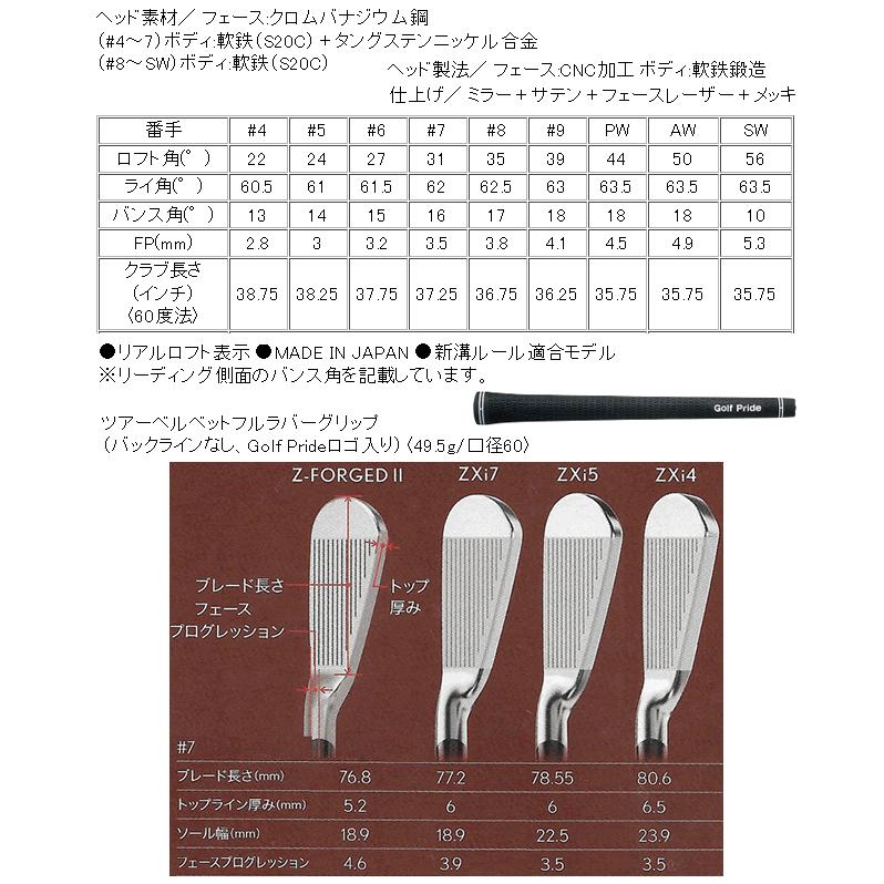 SRIXON スリクソン ZXi-4/ZXi-5 コンボアイアン 6本(5番〜P 他構成