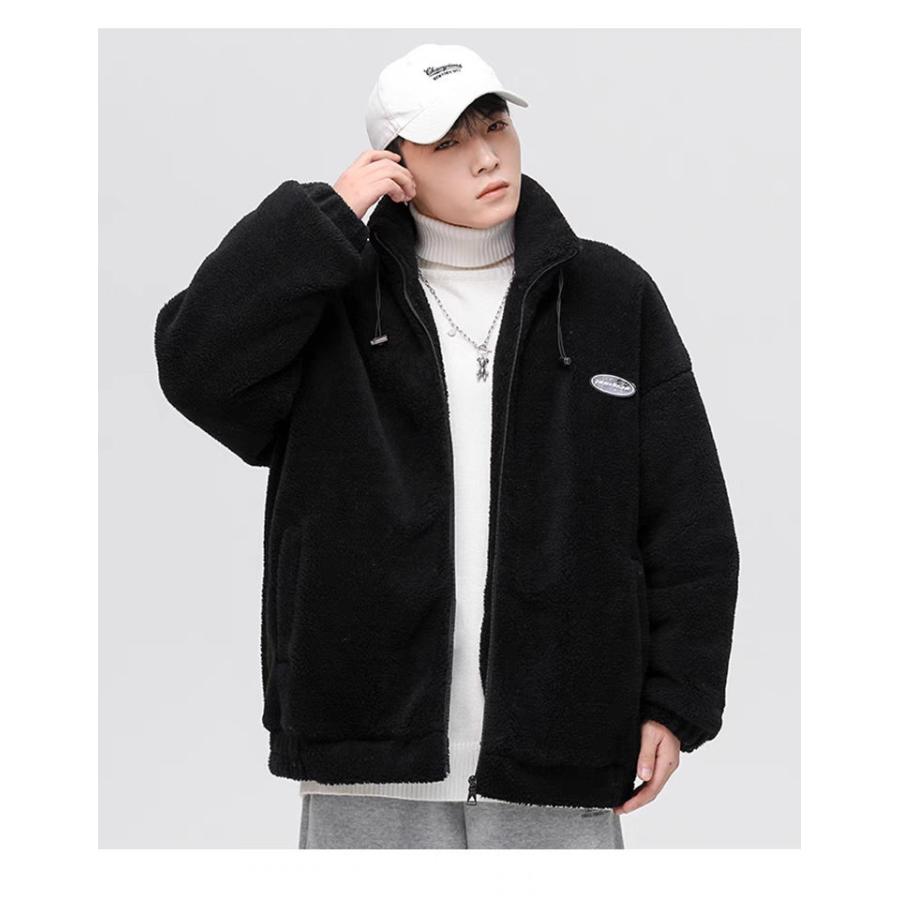 送料無料 ボアジャケット ボアブルゾン フリースジャケット メンズ