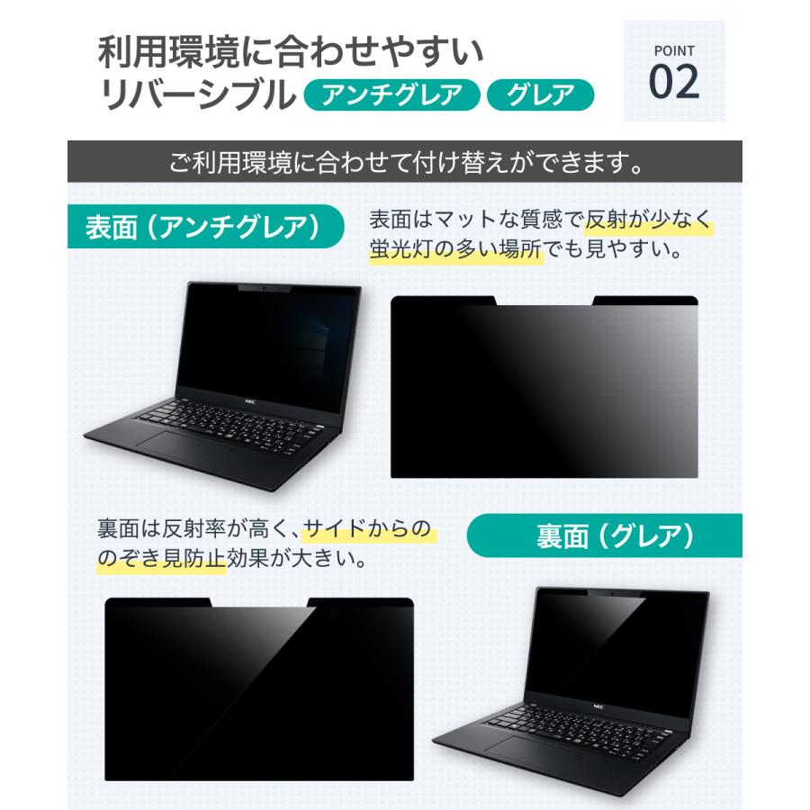LOE マグネット式 覗見防止フィルター PC 12.1インチ 16:10