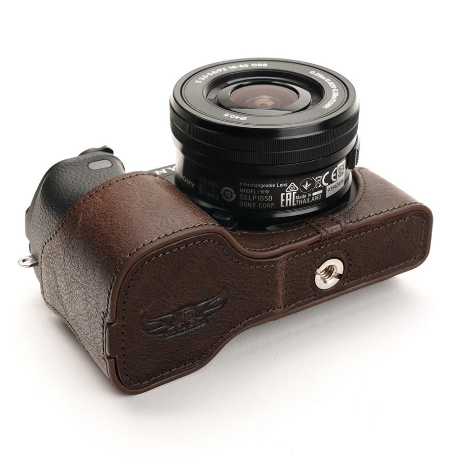 TP Original SONY α6400/α6100 用 ボディーハーフケース ダーク