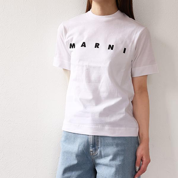 MARNI（マルニ） LOGO T-SHIRT Tシャツ 半袖 クルーネック ロゴT