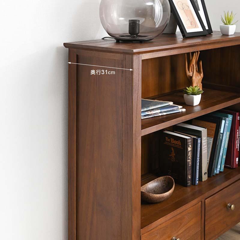 アジアン家具 棚 ラック サイドボード 収納 キャビネット チーク 無垢