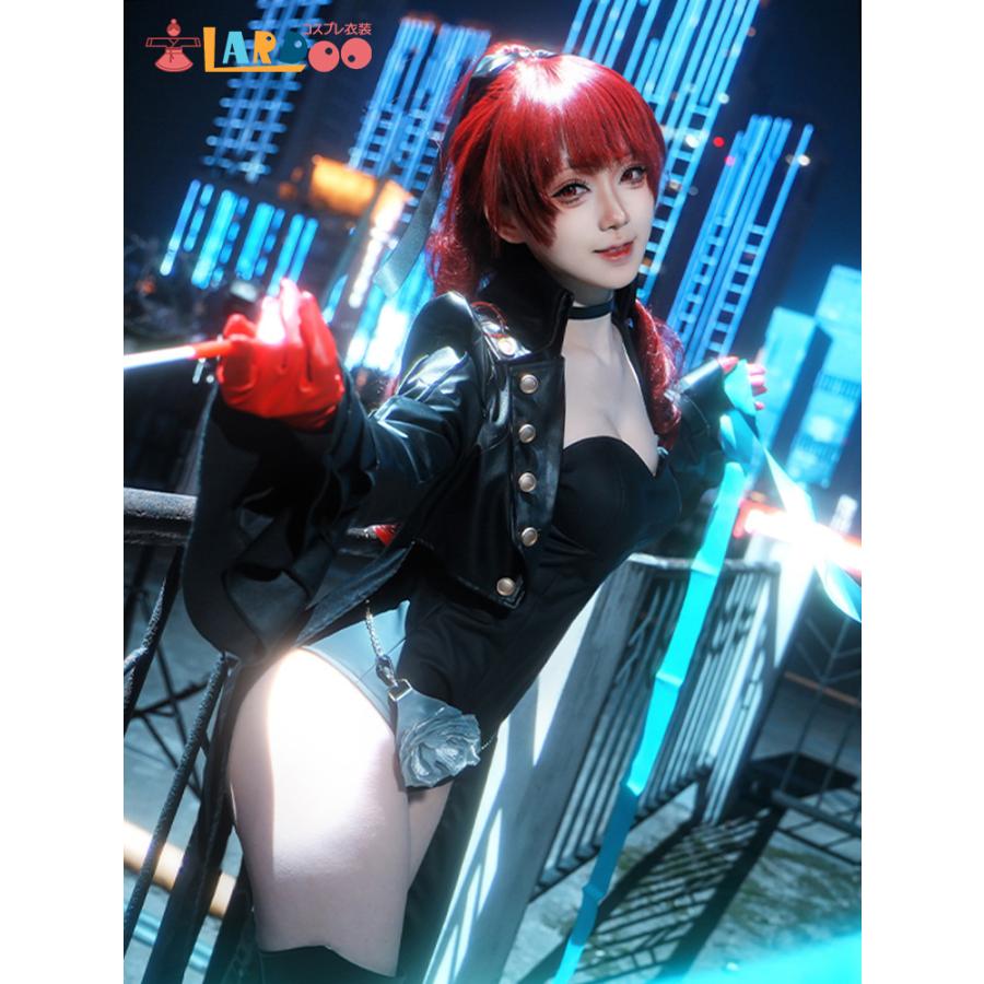 ペルソナ5 芳澤かすみ 怪盗スーツ仮面付き コスプレ衣装 コスチューム