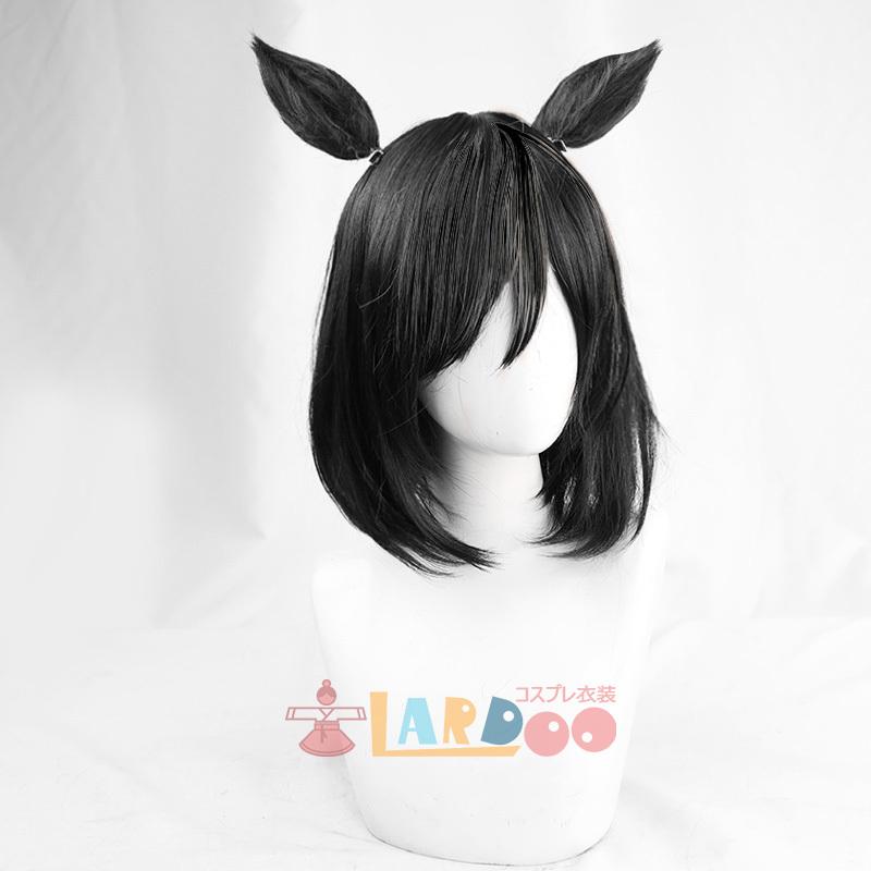 ウマ娘 プリティーダービー エイシンフラッシュ コスプレウィッグ 耳