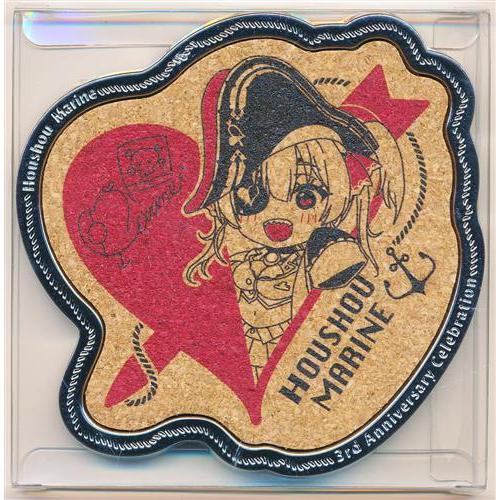 ホロライブ 活動3周年記念 船長描き下ろしコースター 宝鐘マリン