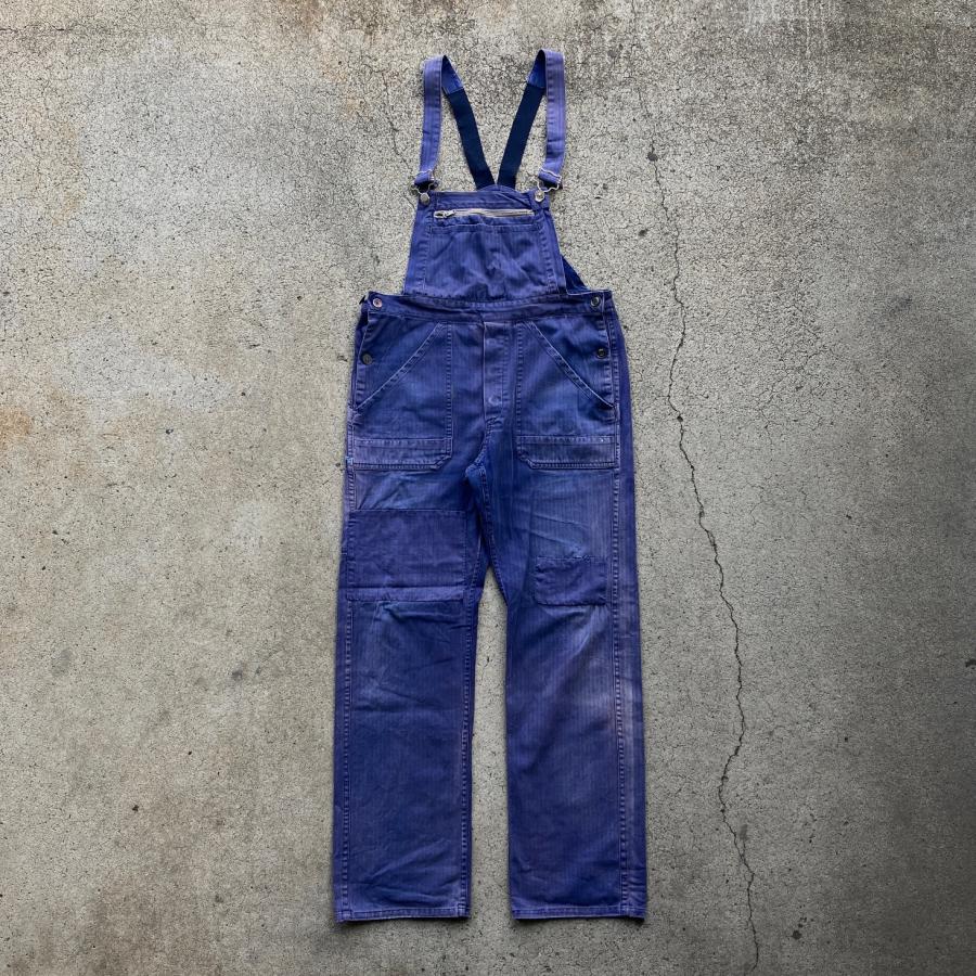 USED 70'S フレンチワーク オーバーオール ユーロワーク / NAVY サイズ