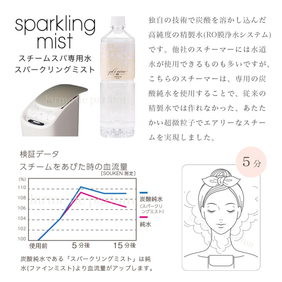 10本セット】【ホメオスタイル公認ストア】 スチーマー用炭酸純水 美顔