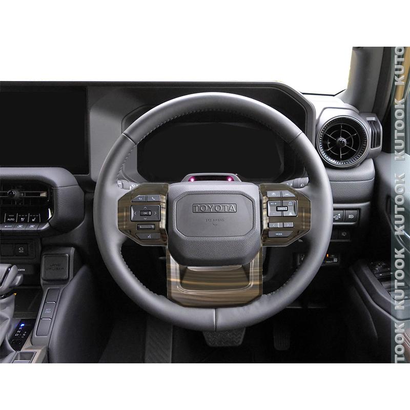KUTOOK ランクル250 ステアリングカバー LC250 VX GX ZX 内装 オシャレ