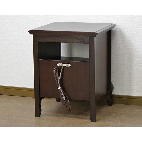 ナイトテーブル ベッドサイドボード クラシック調 猫脚 フルール 幅