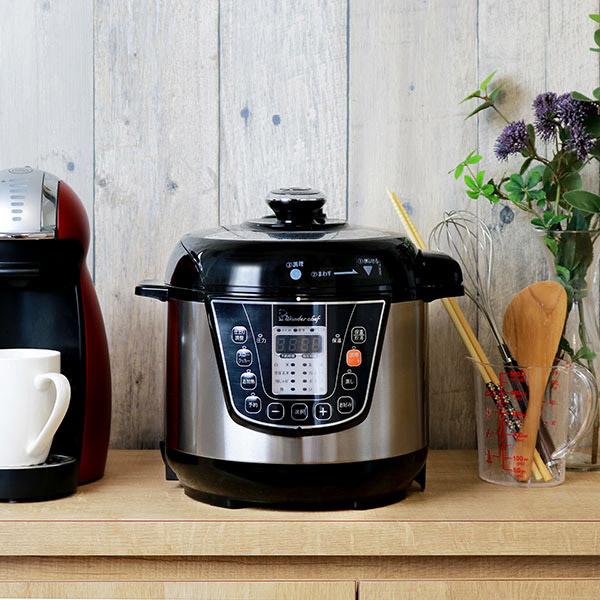 ワンダーシェフ 電気圧力鍋 3L 7点セット wonderchef マイコン電気圧力