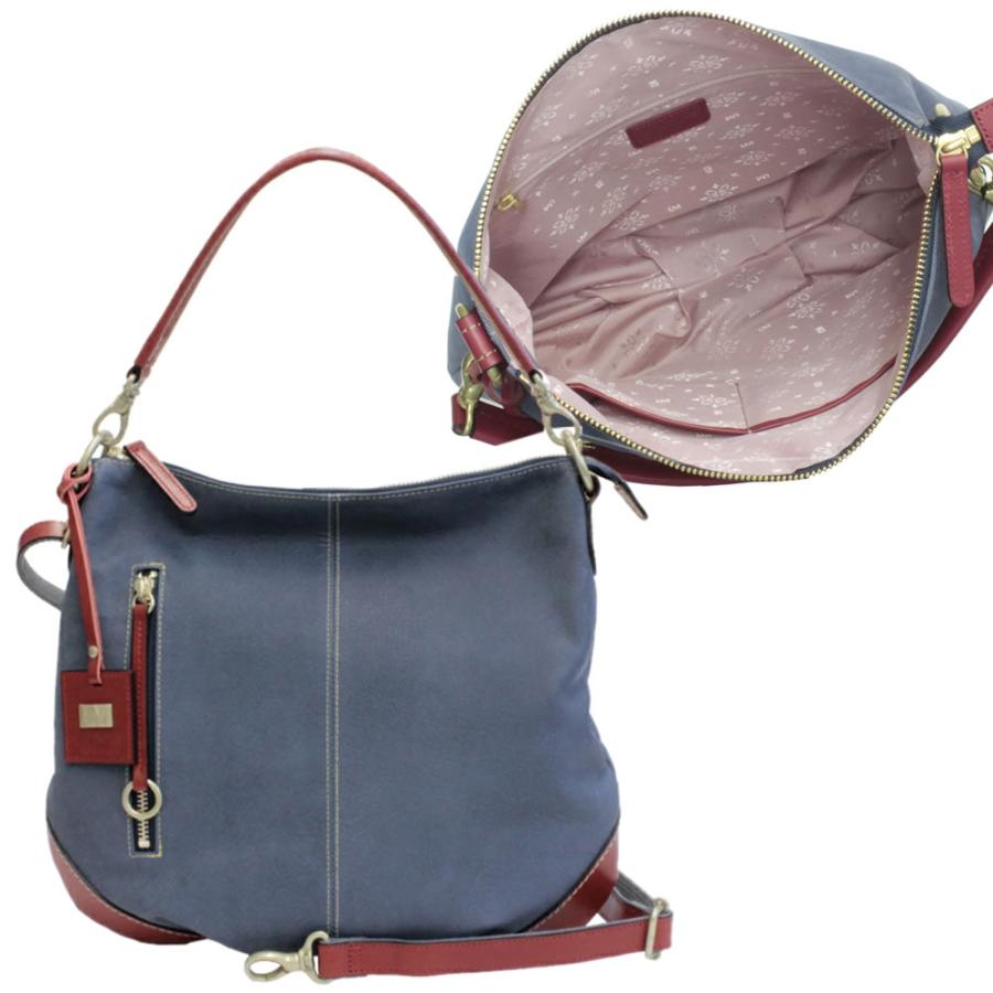 LIME made in japan ショルダーバッグ レディース 本革 デニムレザー