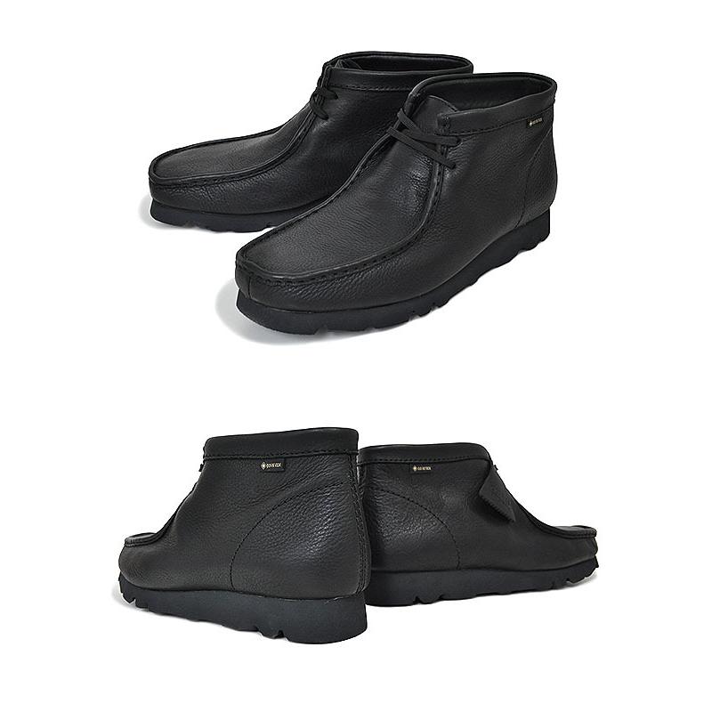 Clarks（クラークス） CLARKS WALLABEE BOOT GORE-TEX BLACK LEATHER