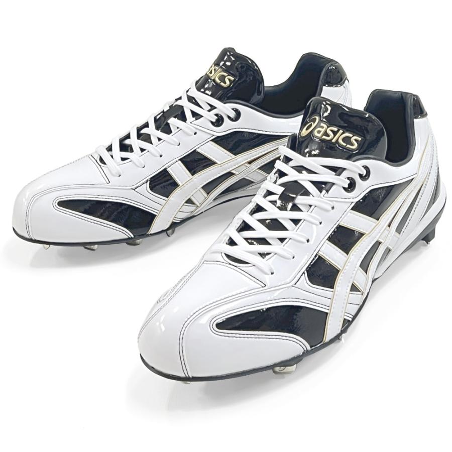 ASICS（アシックス） 【サイズ交換送料無料】ホワイト×ブラック 野球