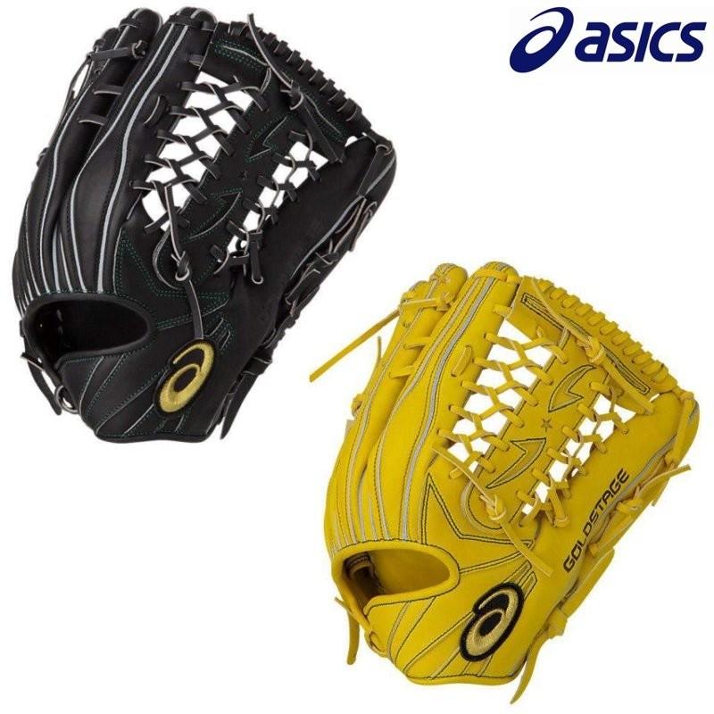 ASICS（アシックス） 野球 軟式グラブ グローブ 外野手用 ゴールド