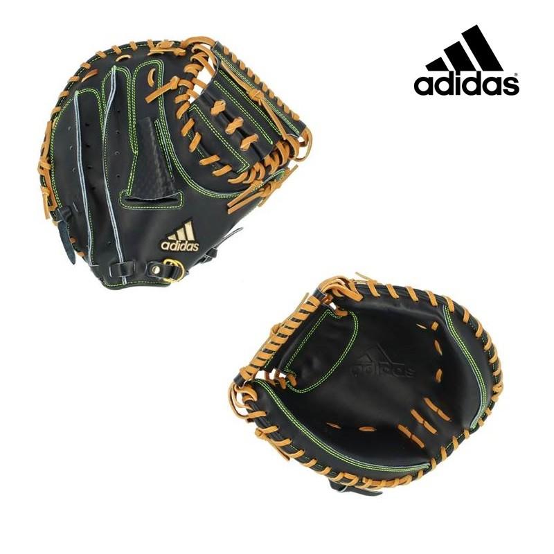 adidas 】軟式キャッチャーミット 黒/金 adidas（アディダス） 野球