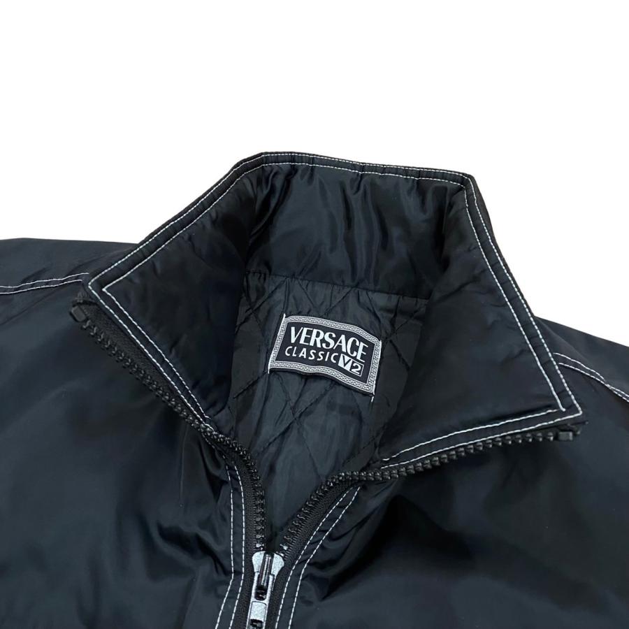 極 美品 VERSACE ヴェルサーチ メデューサ ロゴ 刺繍 ナイロン