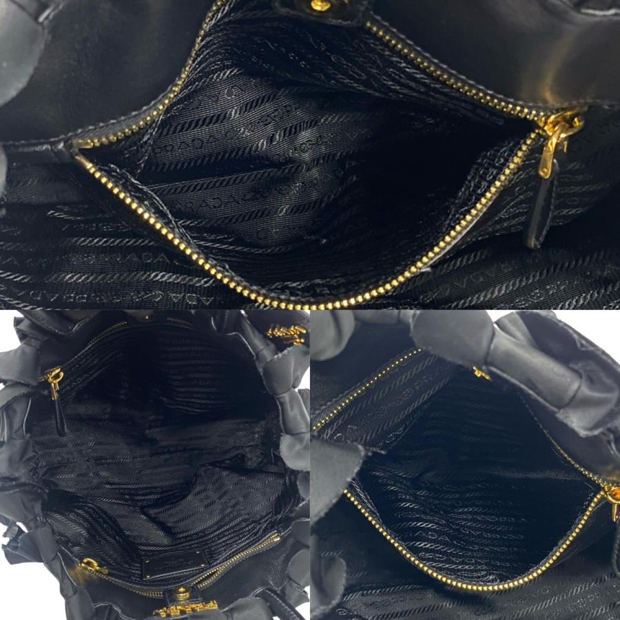 PRADA（プラダ） ほぼ未使用 希少品 カード付 フリル ロゴ 金具