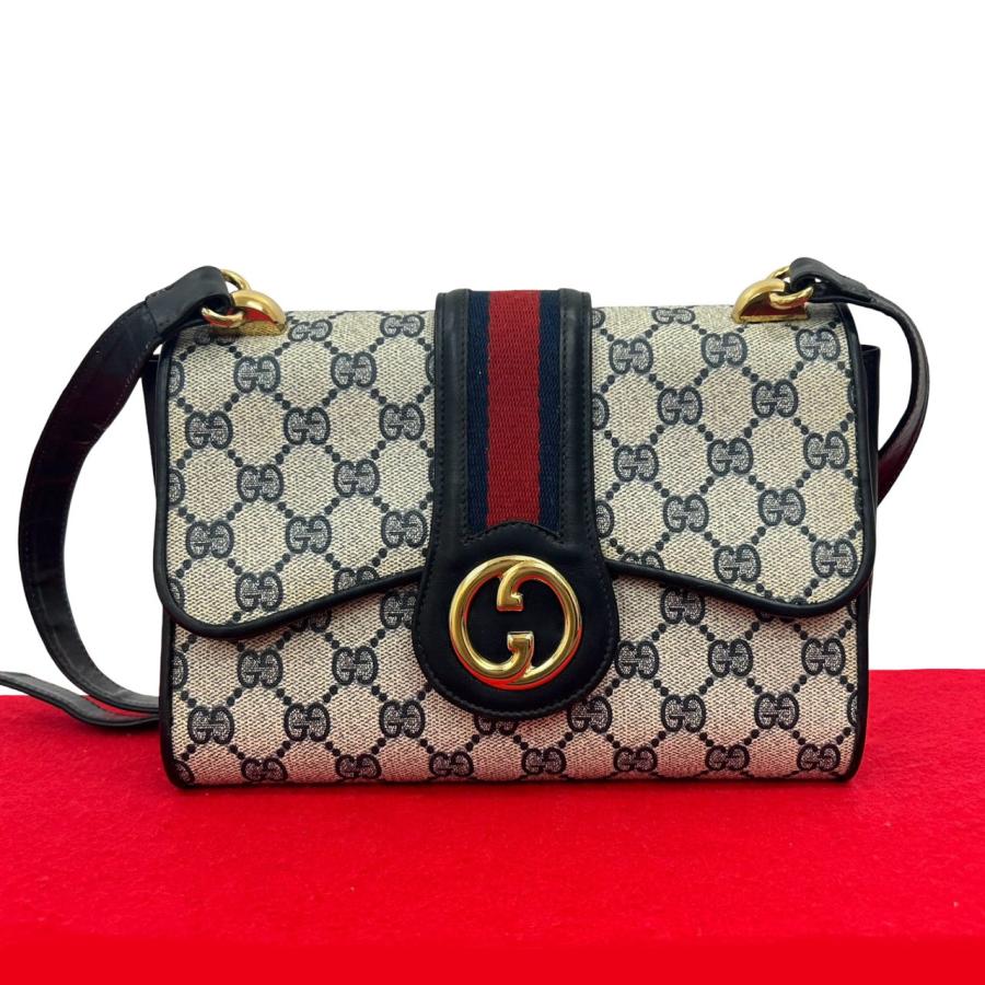 GUCCI（グッチ） 極 美品 オールドグッチ シェリーライン GG ロゴ 金具