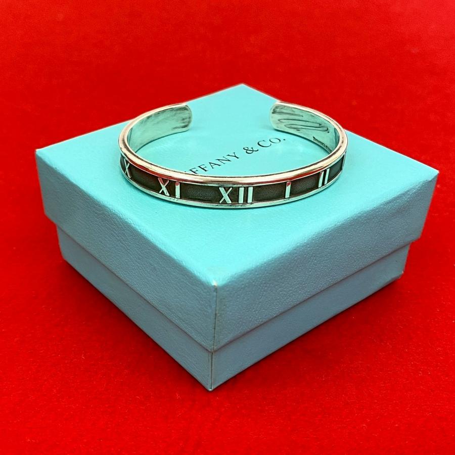 TIFFANY&Co.（ティファニー） 極 美品 希少品 アトラス バングル ロゴ