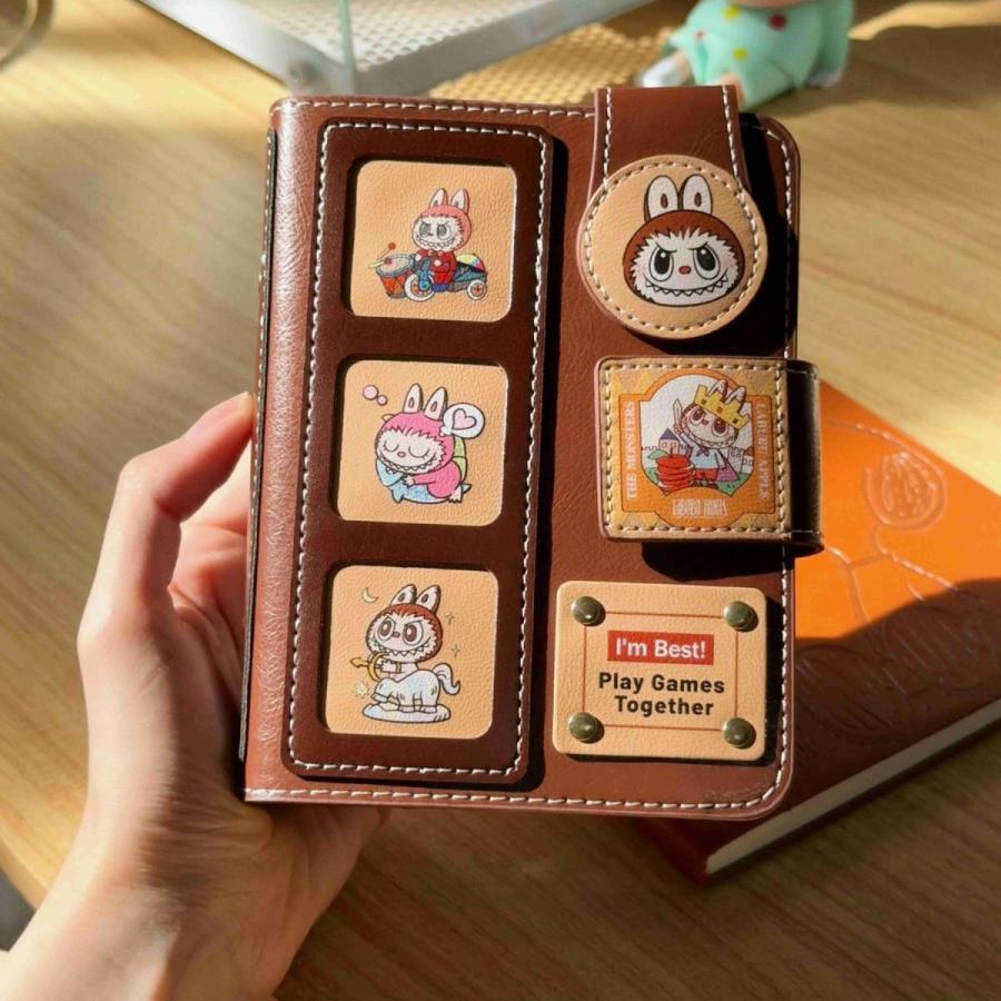 新生活応援クーポン】ラブブ 手帳 A7 6穴 ノートカバー シール収納