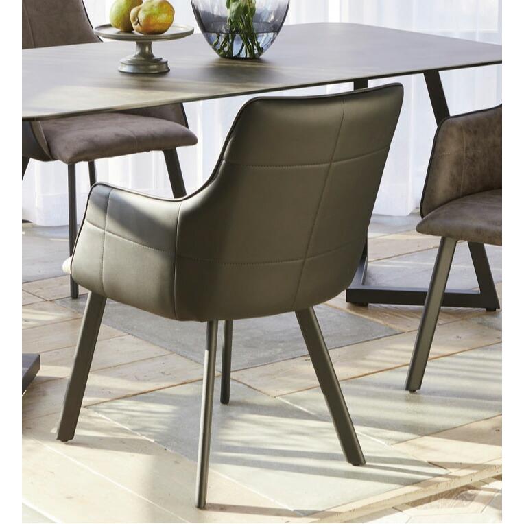 2脚セット ダイニングチェア 肘付 ダイニングチェアー デザイン モダン