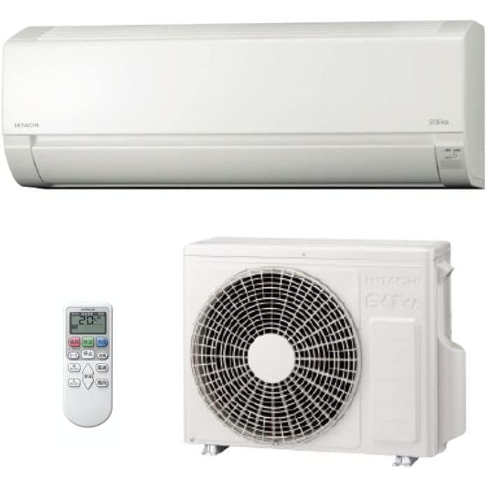 白くまくん 送料無料 日立 エアコン RAS-AJ22N (W) 2023年 おもに6畳用