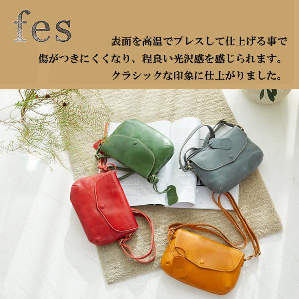 fes（フェス） ショルダーバッグ ポシェット 本革 軽量 ミニショルダー