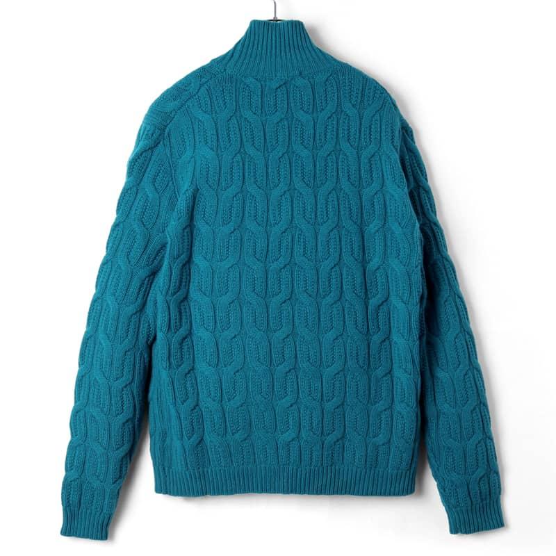 DRUMOHR（ドルモア） ケーブル編みカシミヤミドルゲージタートルネック