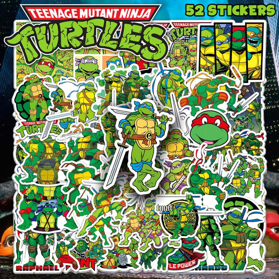 ミュータント タートルズ ステッカー 50枚セット PVC 防水 シール 大量