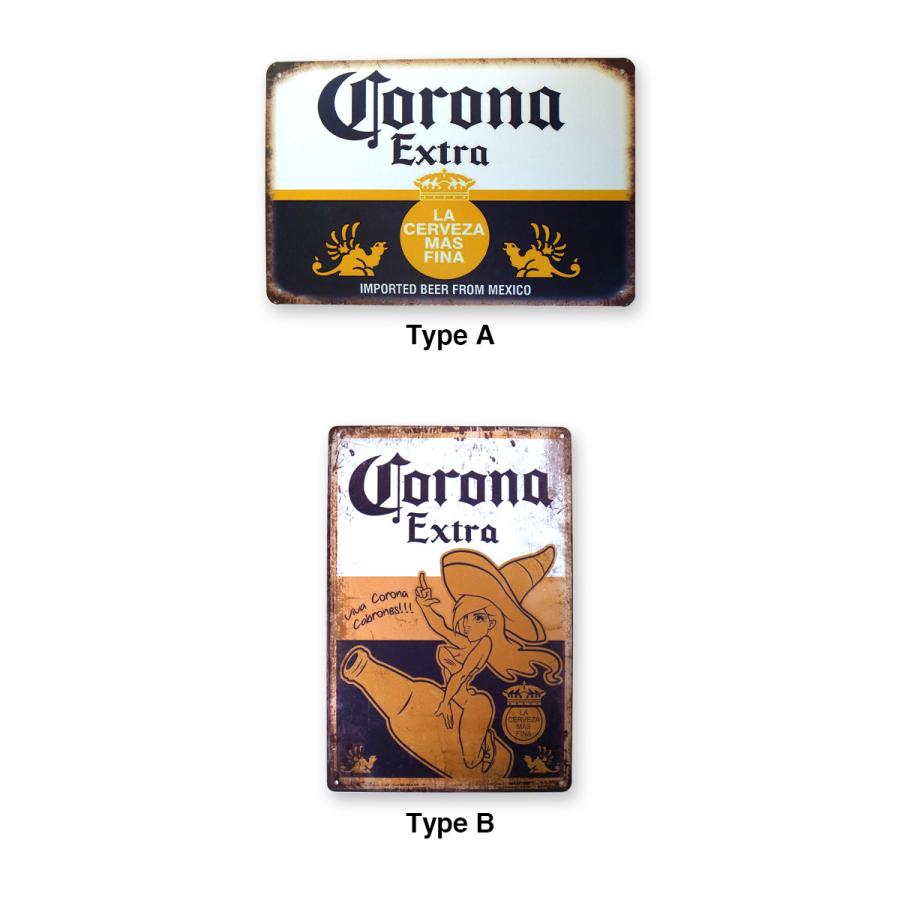 コロナ ビール ブリキ看板 20cm×30cm アメリカン雑貨 Corona Beer