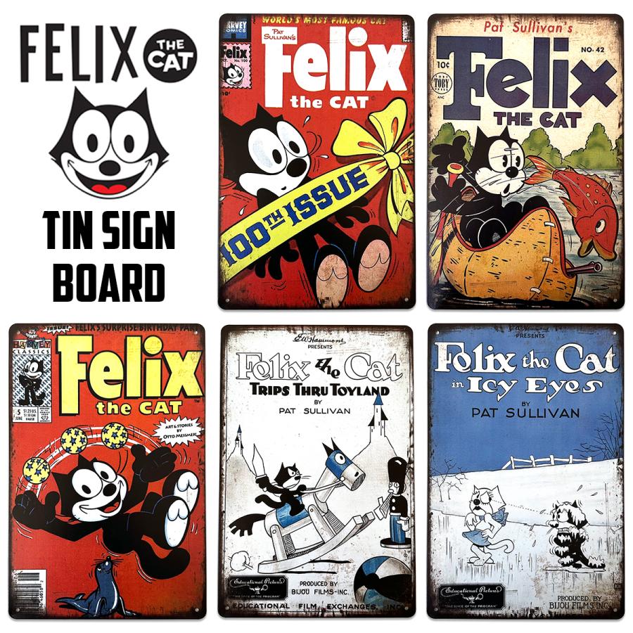 フィリックス・ザ・キャット クラシック ブリキ看板 20cm×30cm FELIX