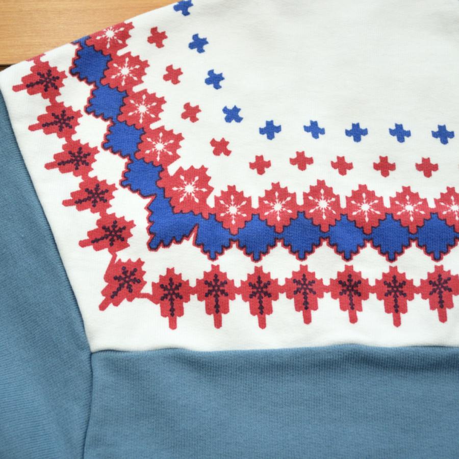 Pherrow's（フェローズ） スノーパターンスウェット S.ブラック