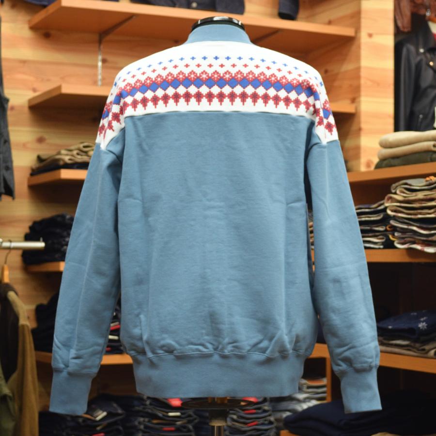 Pherrow's（フェローズ） スノーパターンスウェット サックス : メンズ