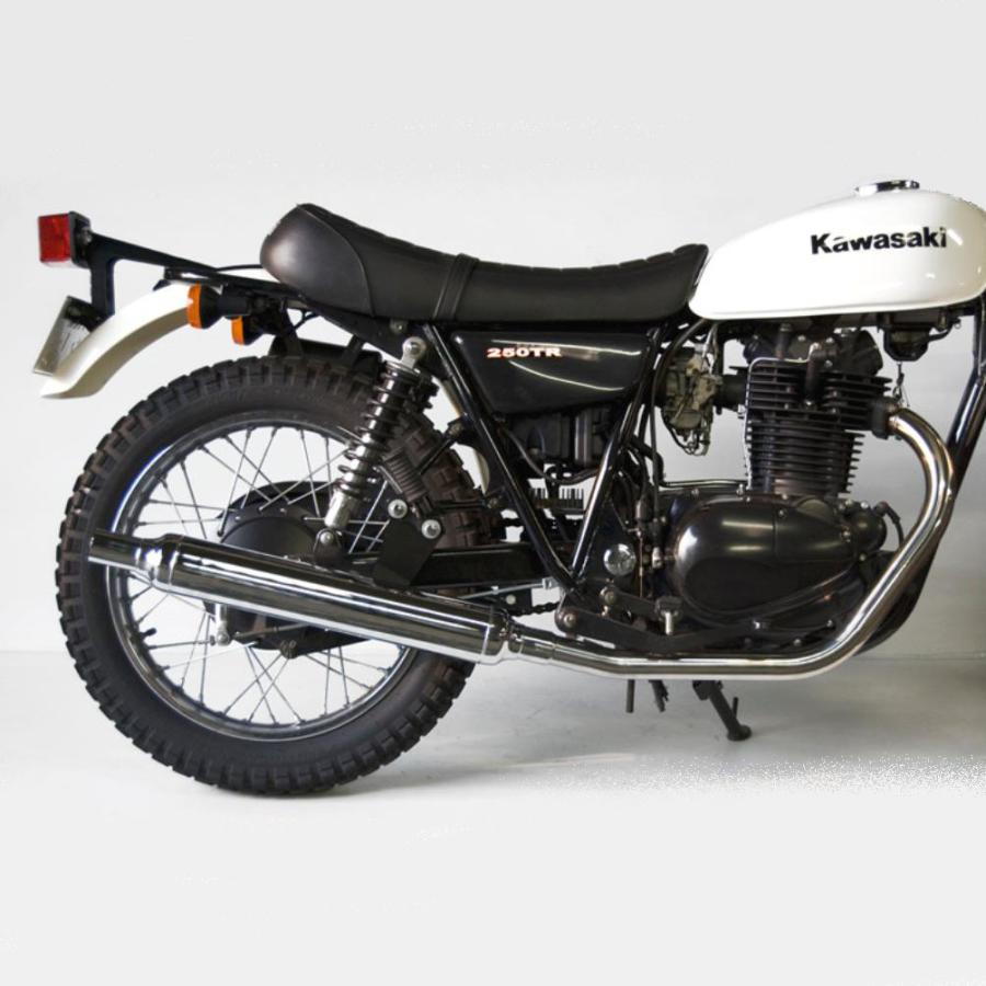 カワサキ 250TR ヴィンテージマフラー フルエキ ダウン モーターロック