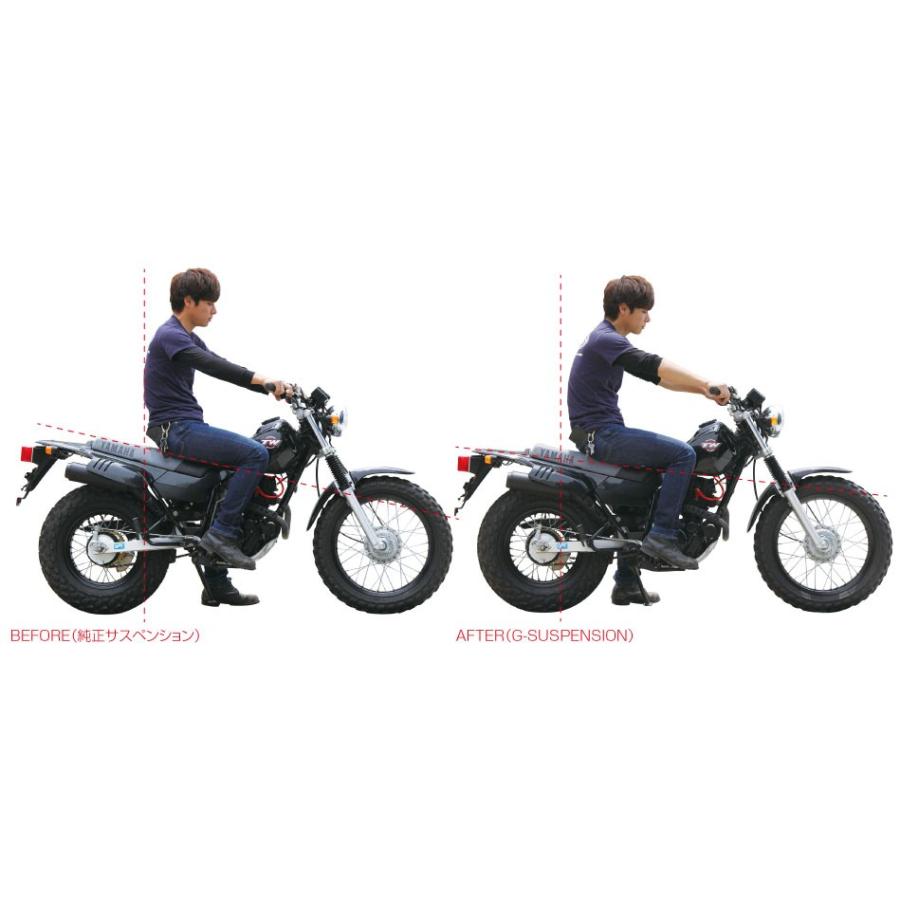 グッズ(GOODS) G-SUSPENSION-MONO305 ローダウンサスペンション TW200