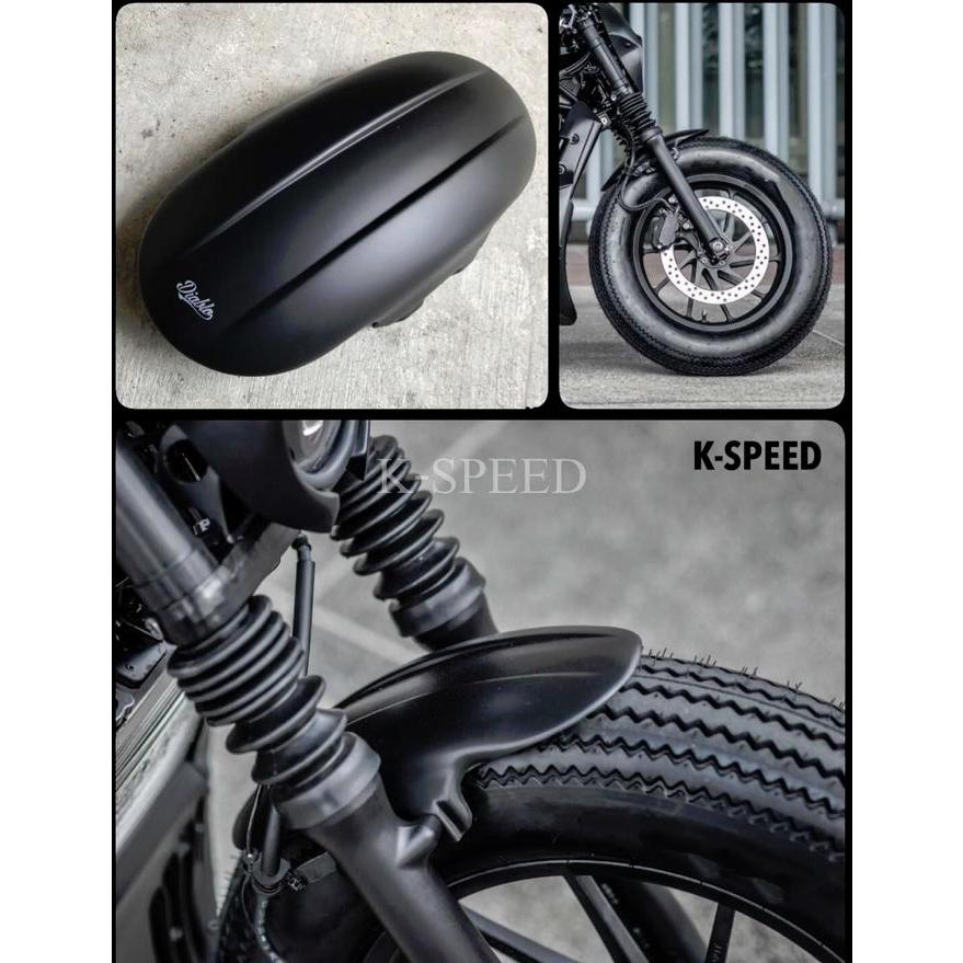 レブル250/300/500 フロントショートフェンダー ディアブロカスタム2 K