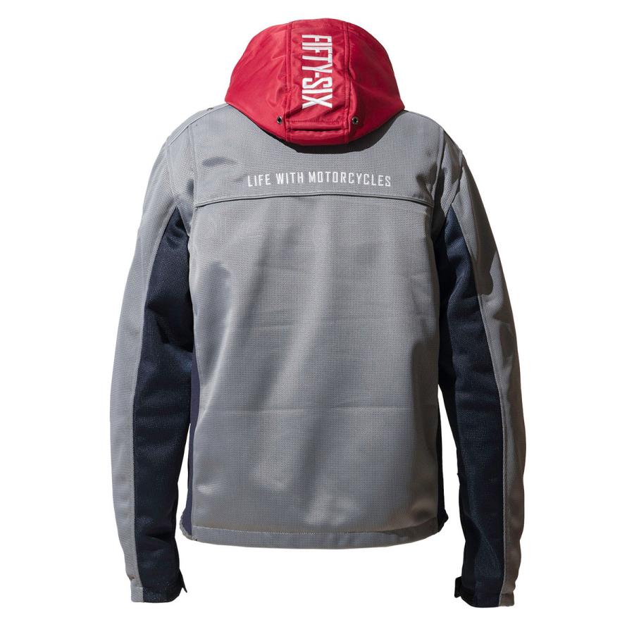 56デザイン メッシュジャケット カラー フーディー メッシュ