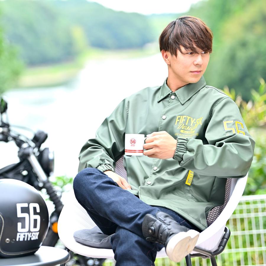 56デザイン ジャケット ライディング コーチジャケット 2 バイク