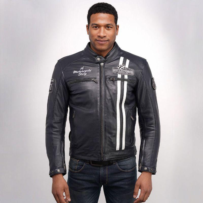 ヘルストン レザージャケット インディ レザー ジャケット バイク