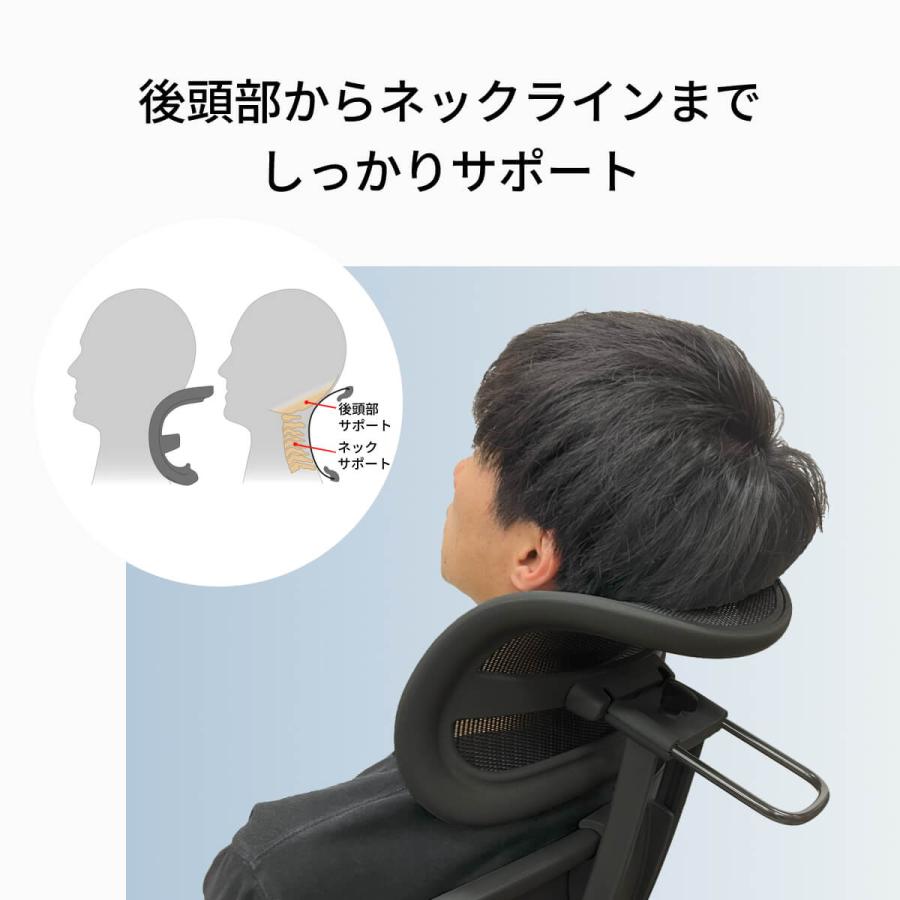 Atlas アーロンチェア ヘッドレスト 後付け リマスタード グラファイト