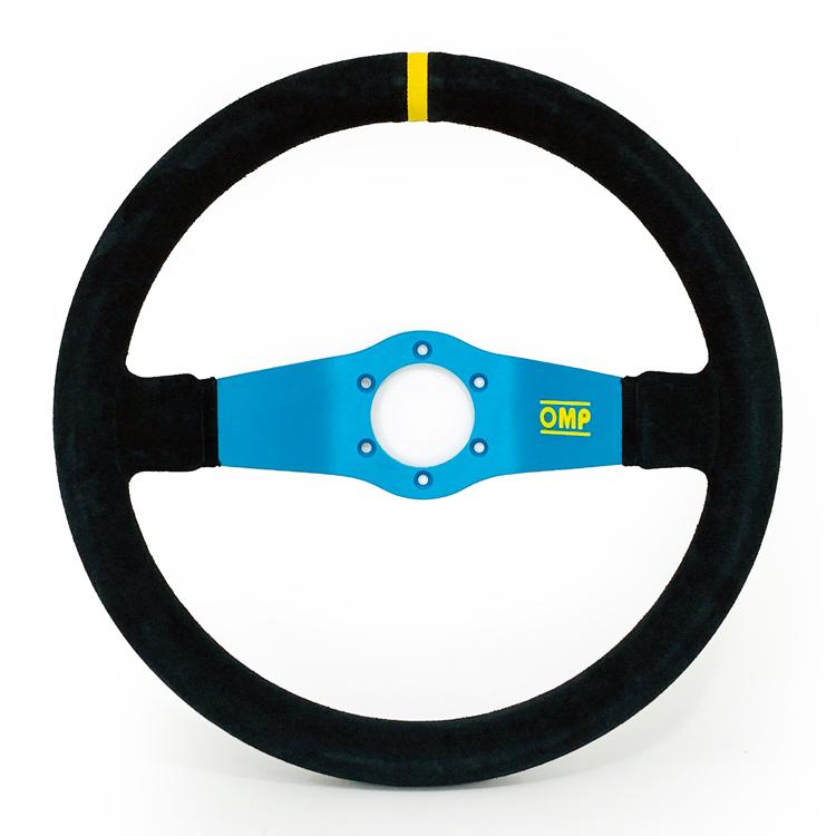 OMP ステアリング OD1951-240 RALLY 350mm ブルースポーク×ブラック
