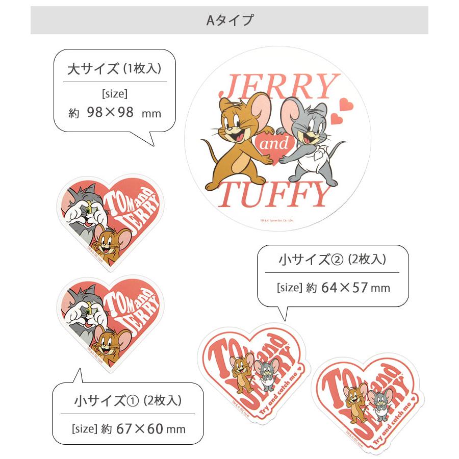 ステッカー シール 5枚セット トムとジェリー デコレーション モバイル