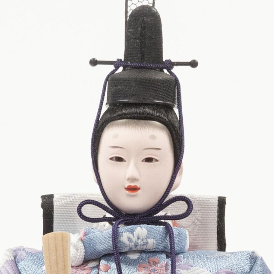 吉徳大光 雛人形 ケース飾り アクリル円型ケース 親王飾り 322514