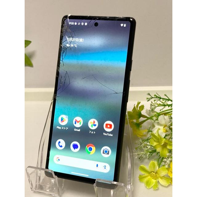 Google Pixel 訳あり☆ 6a [Sage] 128GB au スマホ本体 送料無料 ※液晶