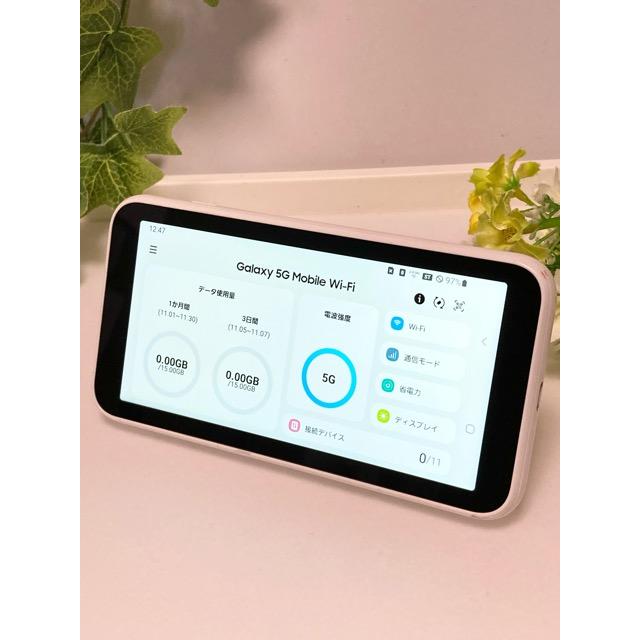 Galaxy Samsung 5G Mobile Wi-Fi SCR01 au SIMフリー 5G対応 モバイル