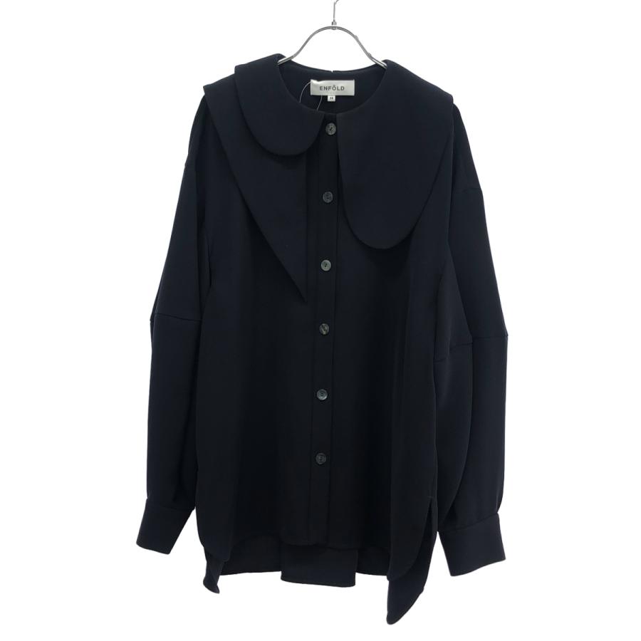ENFOLD エンフォルド 24SS ASYMMETRY COLLAR BLOUSE アシンメトリー