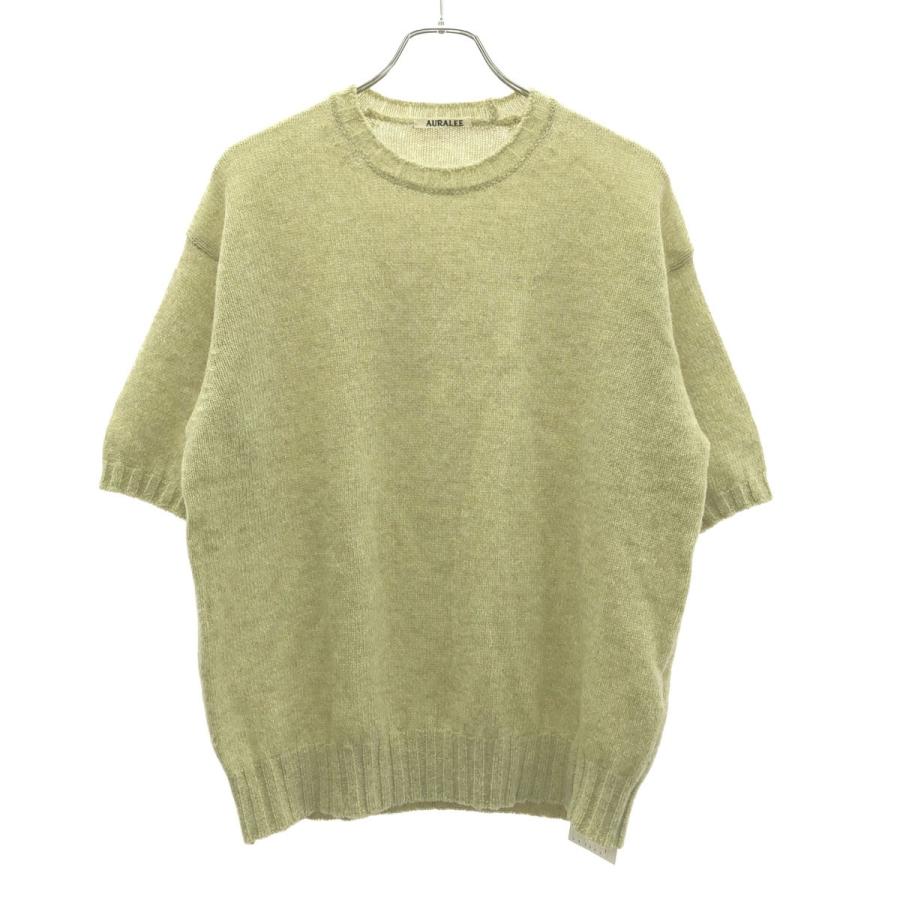 AURALEE（オーラリー） 23AW SHETLAND WOOL CASHMERE KNIT TEE ニットT
