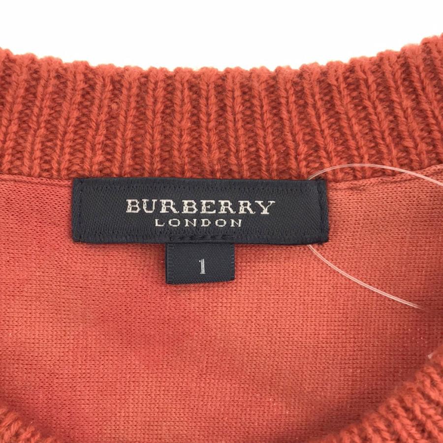 BURBERRY LONDON バーバリーロンドン カシミヤ混ロゴプレートウール
