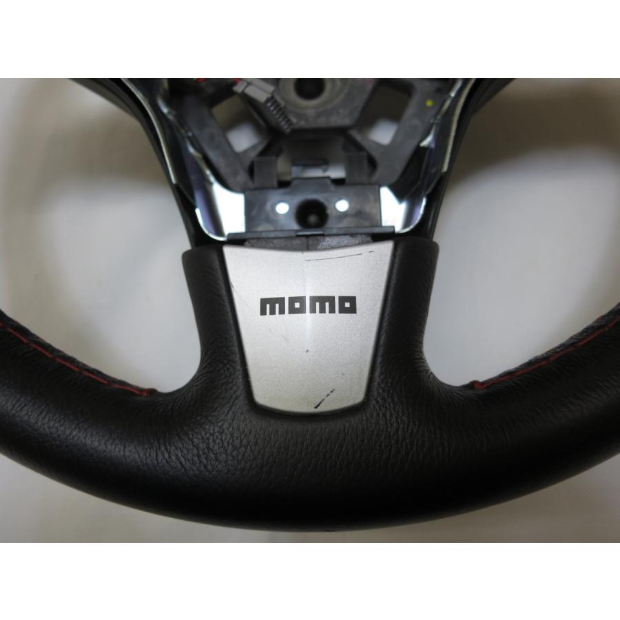 レッドステッチ! モモ momo 日産純正オプション 本革 革 スポーツ
