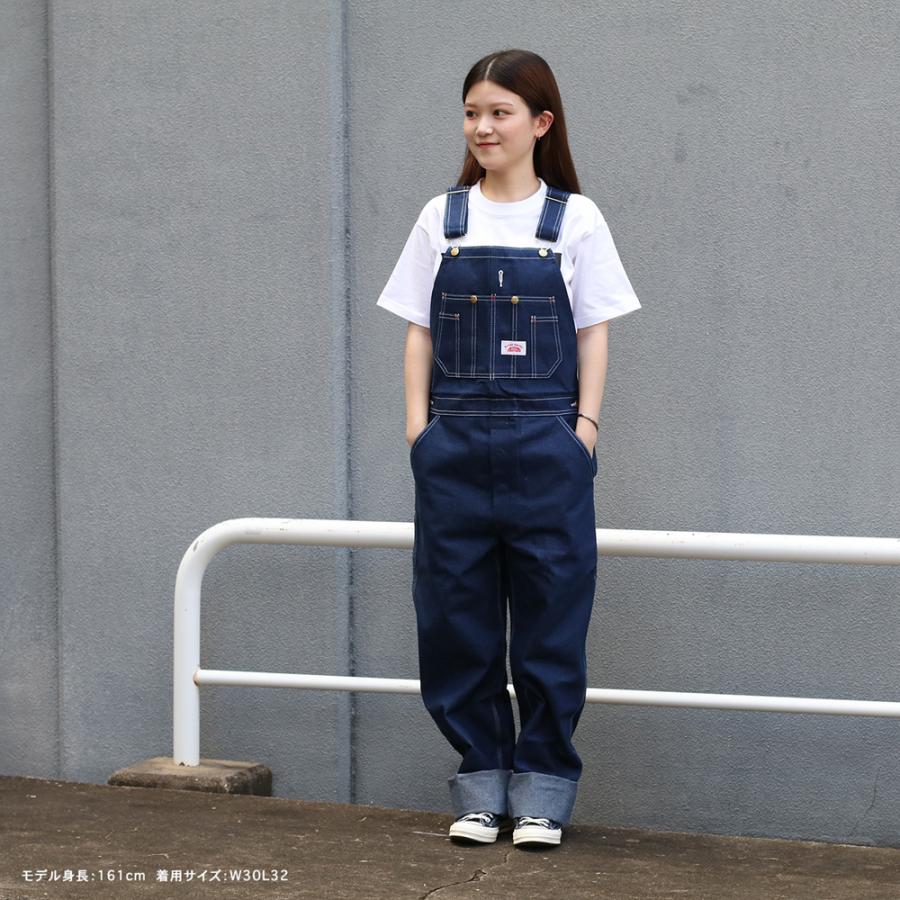 裾上げ無料 ROUND HOUSE 966 デニム オーバーオール ラウンドハウス